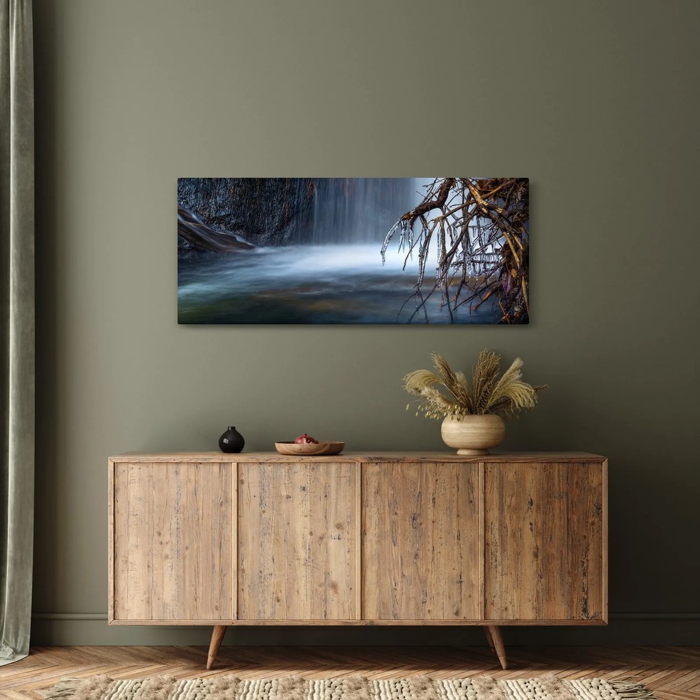 Obraz zimné lagúny (120x50 cm)