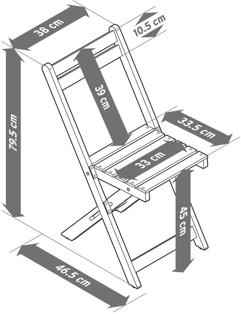 Balkónová jedálenská súprava »Lenja« s regálom