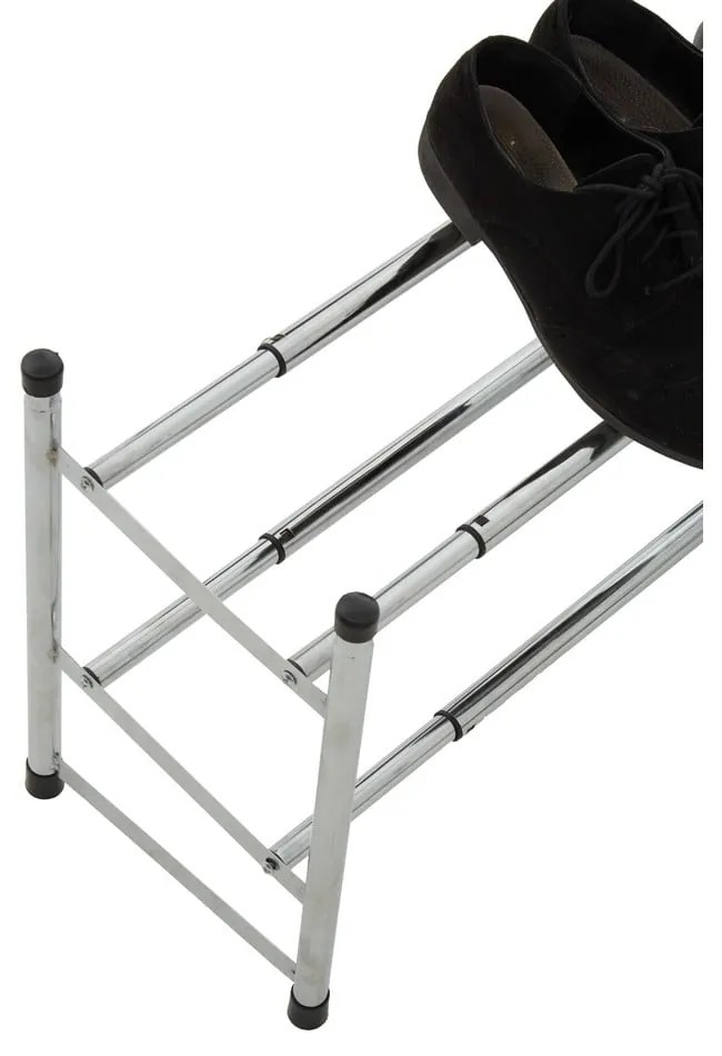 Kovový teleskopický stojan na topánky v striebornej farbe – Premier Housewares