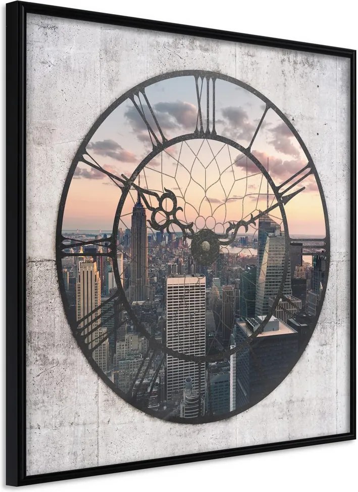 Plagát mesto v hodinách - City Clock