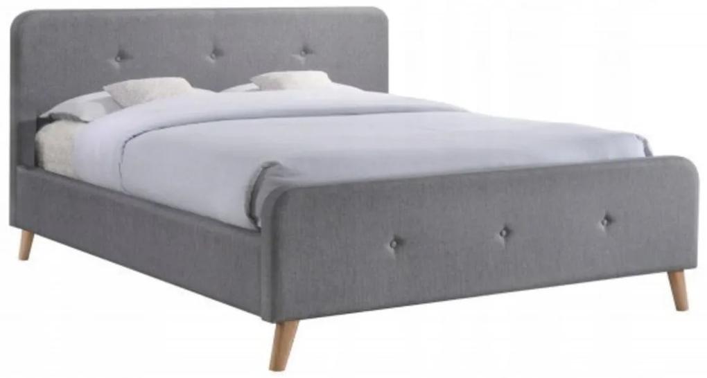 SI Manželská posteľ Letto- sivá Rozmer lôžka: 140x200