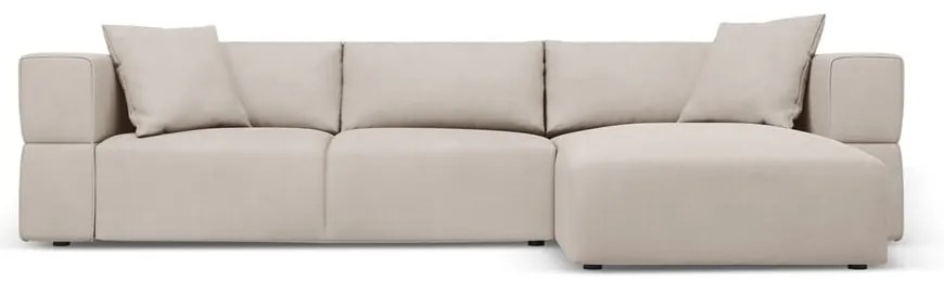 Béžová rohová pohovka, pravý roh Esther - Milo Casa