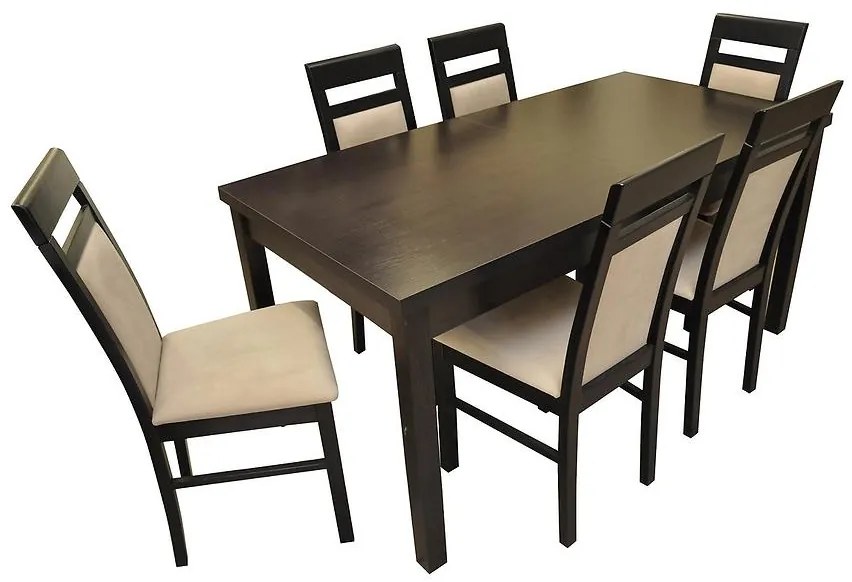 Jedálenská zostava Monia 1+6 ST343 II WENGE KR647 venge Casablanca 2304