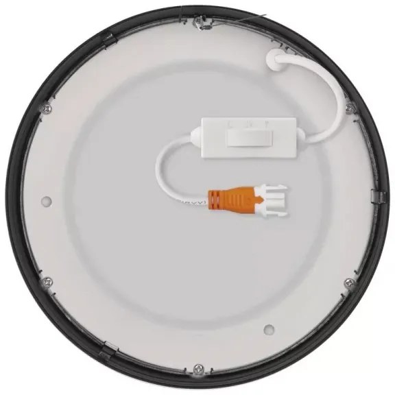 LED Stropné svietidlo LED/12,5W/230V 3000/3500/4000K pr. 17 cm čierna