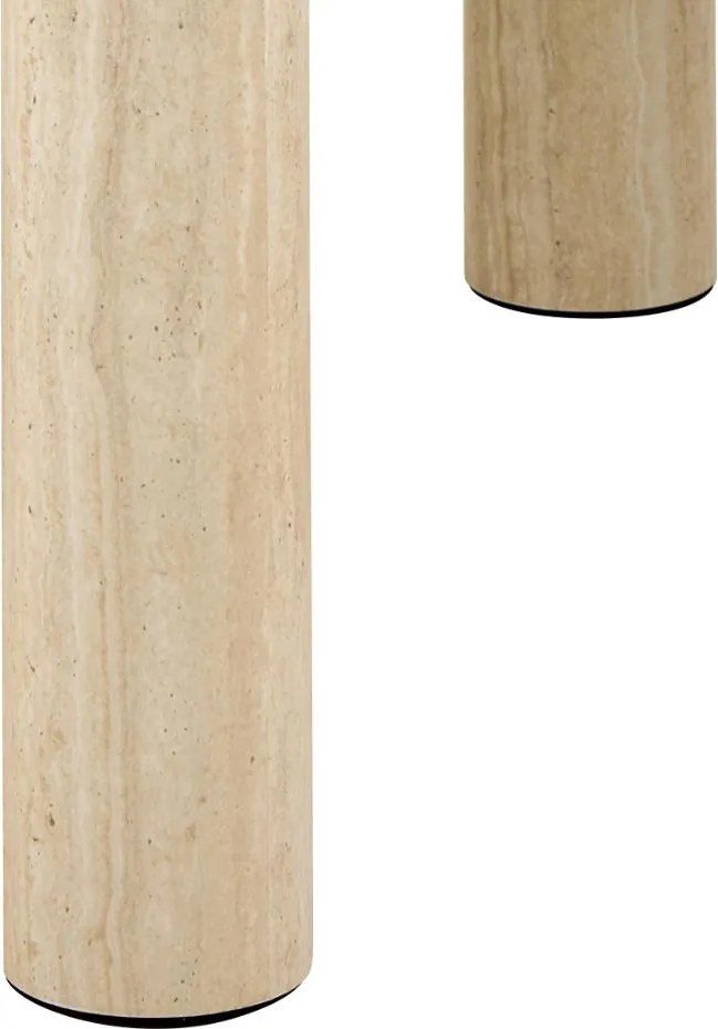 Konferenčný stolík Solano 60 cm béžový travertín