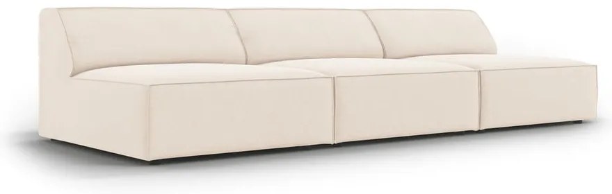 Krémová zamatová pohovka 240 cm Jodie – Micadoni Home
