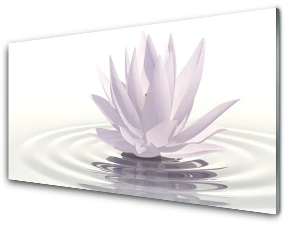 Obraz na akrylátovom skle Kvet voda umenie 140x70 cm