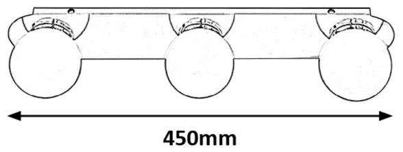 Rabalux 2112 - Kúpeľňové stropné svietidlo BECCA 3xG9/28W/230V IP44