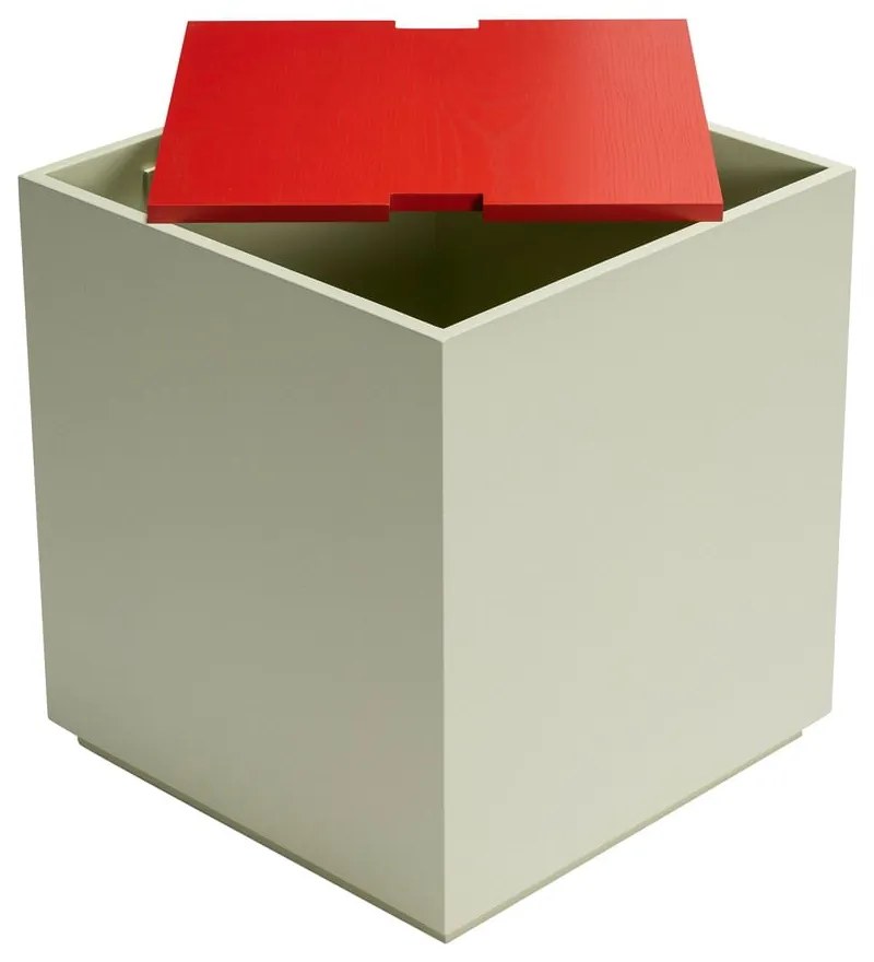 Truhlica z jaseňového dreva v červenej a svetlozelenej farbe 40x45 cm Vault – Hübsch