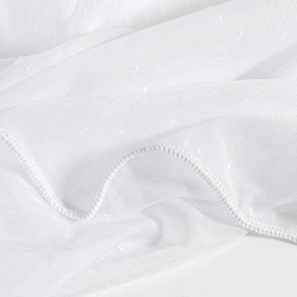 Voál biely s olovkom vzor Prší - ZAC-014 výška 300 cm Šitie na mieru