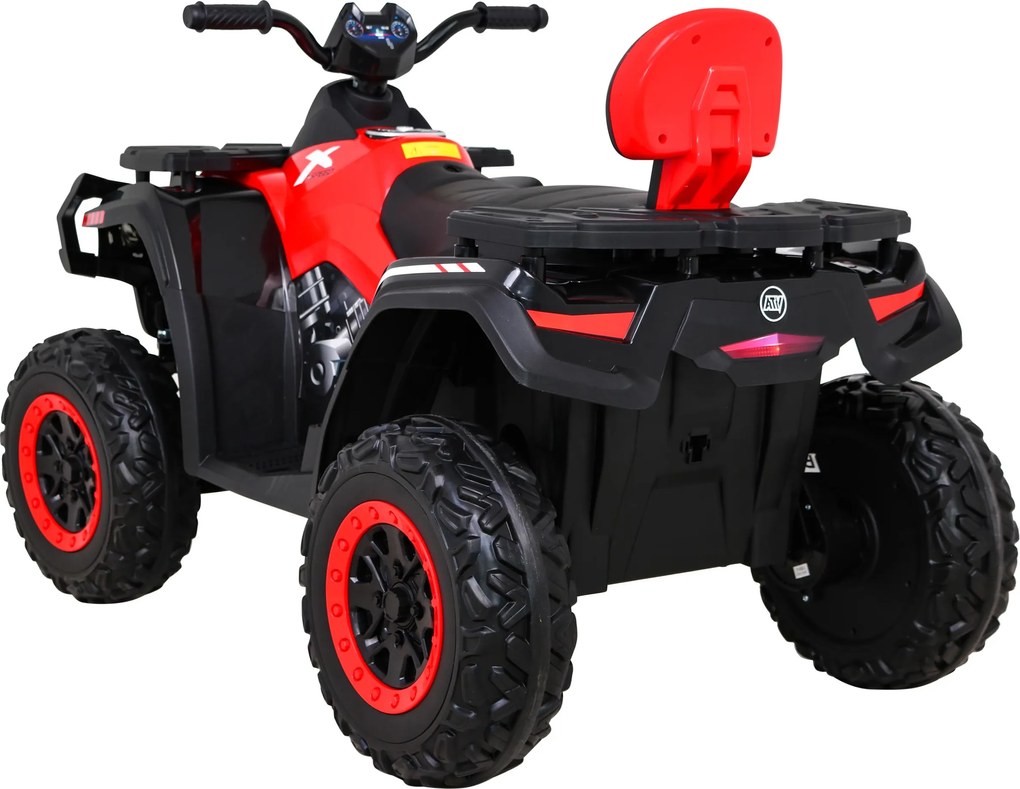 Ramiz Štvorkolka XT-Speed pre deti Červená + 4x4 + EVA + pomalý štart + rádio MP3 + LED