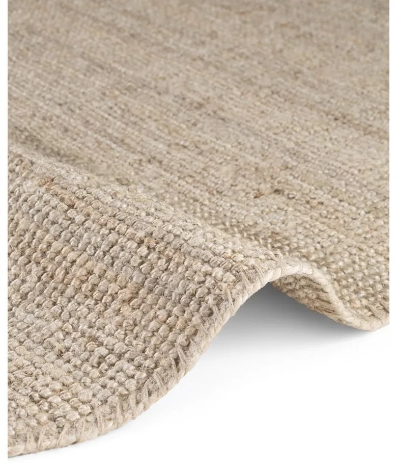 Krémový jutový okrúhly koberec ø 200 cm Bouclé Jaipur – Hanse Home