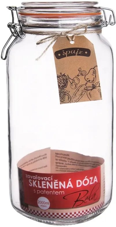 Orion Dóza sklo patent BELA, 2 l , 2 l