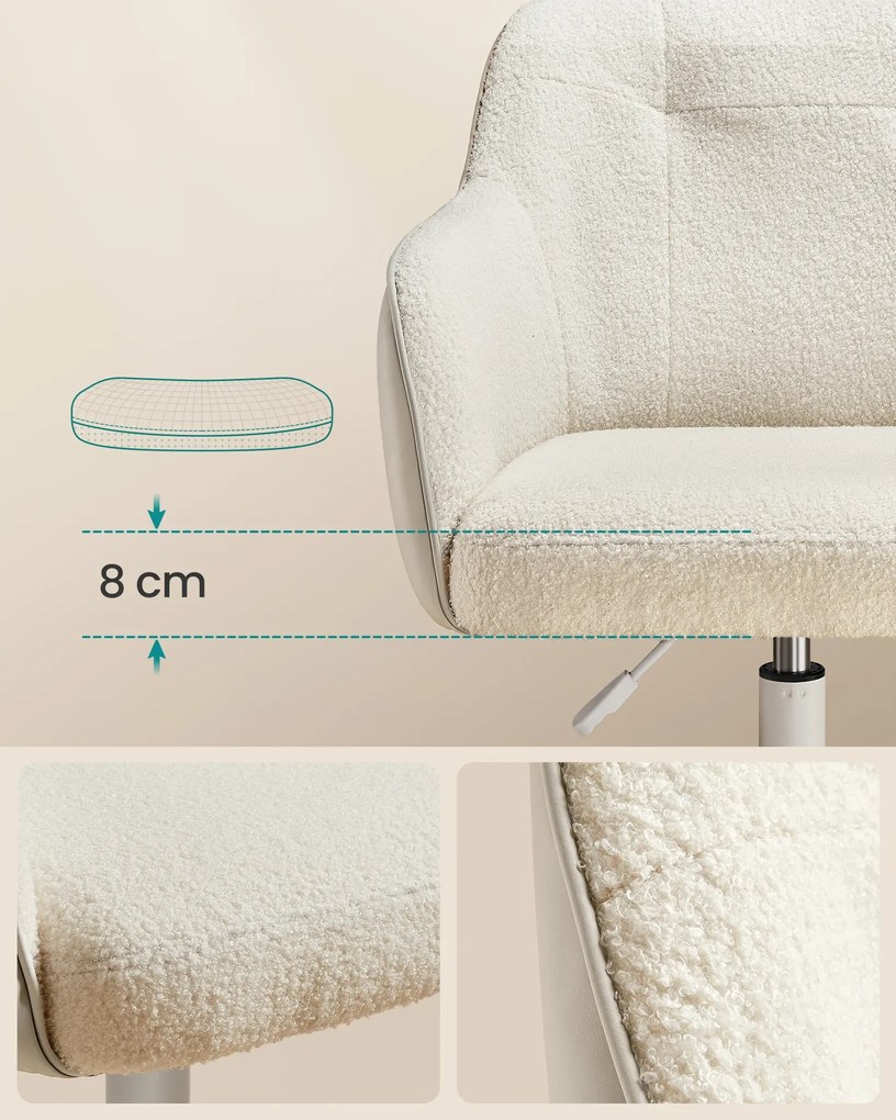 Otočná kancelářská židle Oktus béžová