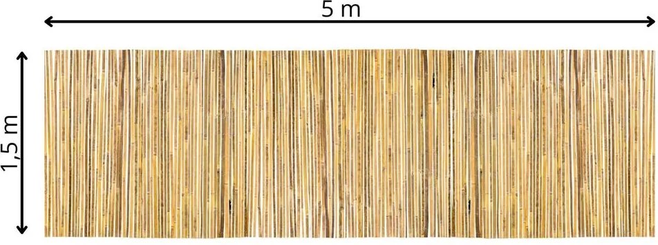 SPRINGOS Bambusová rohož na balkón a plot 1,8 x 5 m – maskovací kryt a zástena GA0229