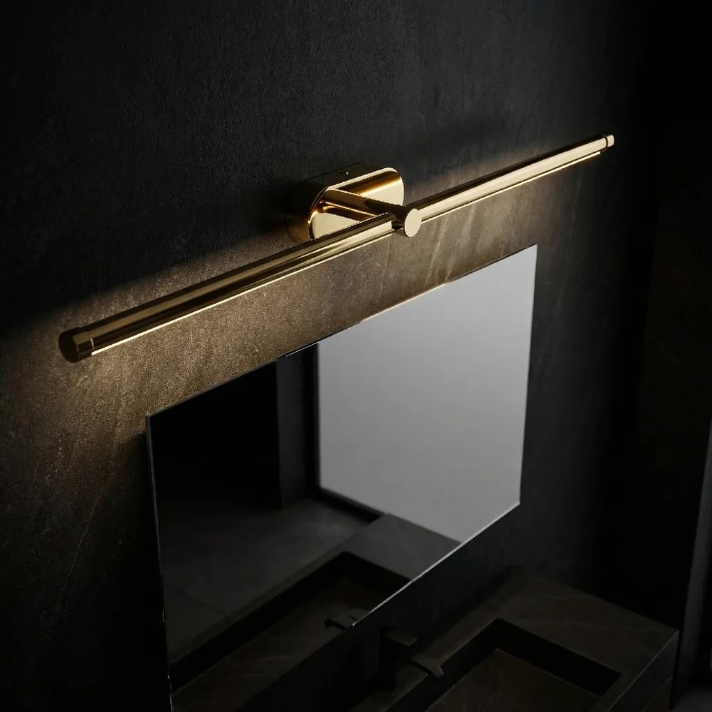 Toolight Toolight, LED nástenné svietidlo 80cm, 13W, 4000K, 1000lm, APP1891-1W, zlatá lesklá, OSW-66046