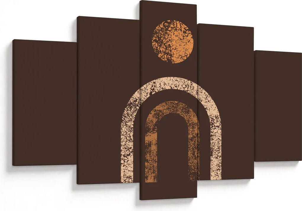 Obraz - Oranžové oblúky N⁰1 (150x105 cm)