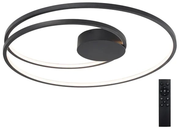 Brilagi - stmievateľné LED stropné svietidlo TWISTER LED/105W/230V Ø100 cm čierne + DO