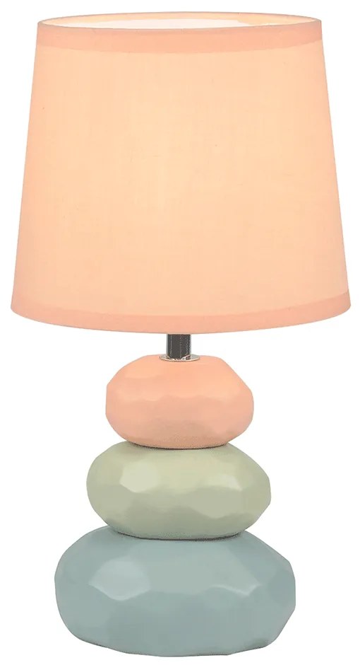 Stolná lampa, oranžová/zelená/modrá, LENUS