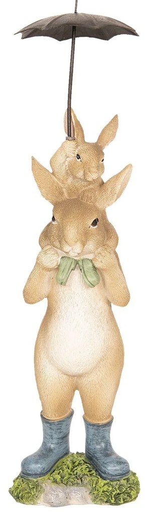 Dekorácie králiky pod dáždnikom - 8 * 7 * 25 cm