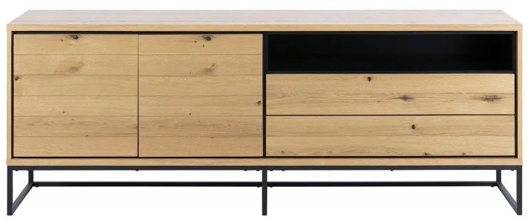 Komoda Dalarna II 198 cm industriálny dub