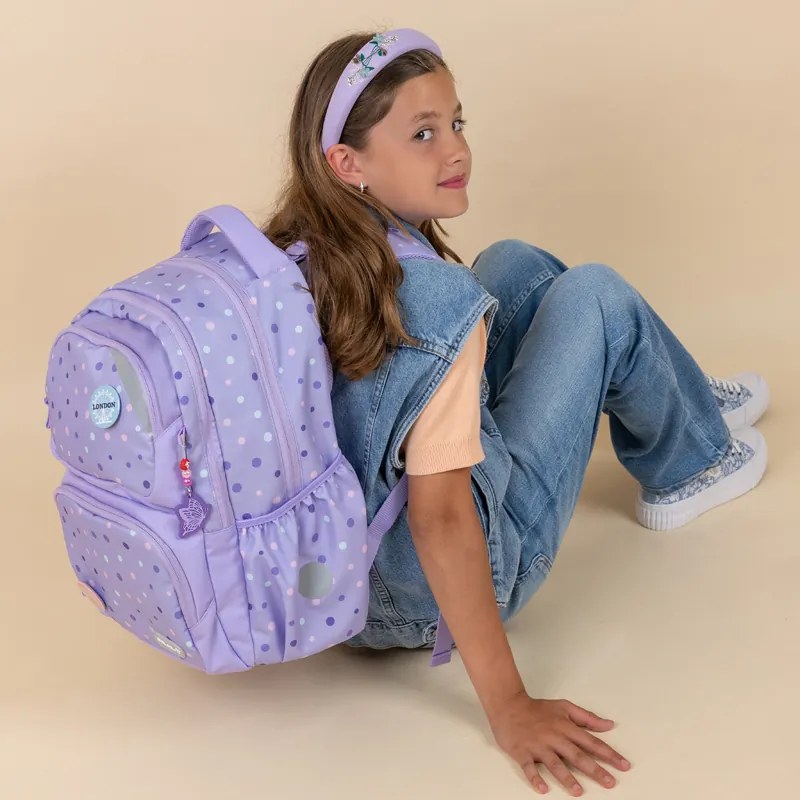 Školský batoh BELMIL Maxi pack Purple Dots