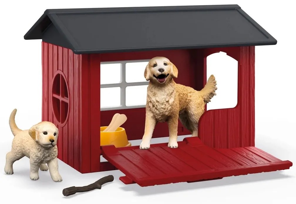 Schleich 42722 Psia búda so zlatým retrieverom