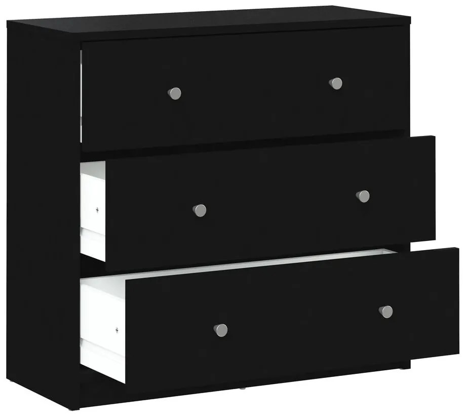 Čierna komoda Tvilum May, 72 x 68 cm