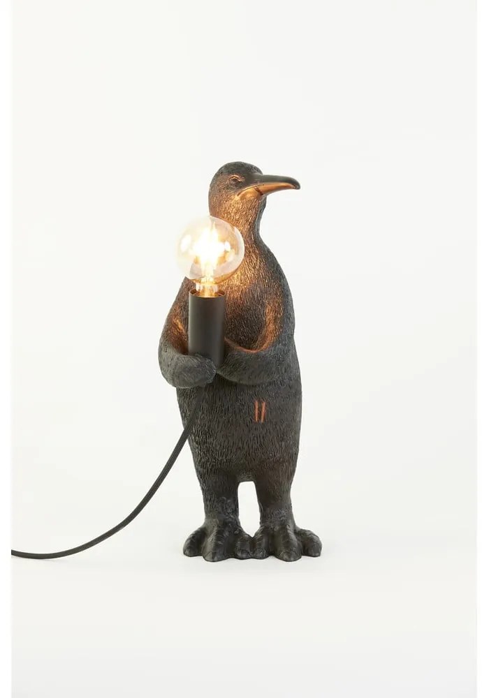 Čierna stolová lampa (výška 34 cm) Penguin - Light &amp; Living