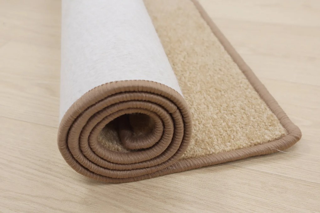 Vopi, Koberec behúň na mieru Eton béžový 70, šíre 120 cm, béžová, chodba / predsieň