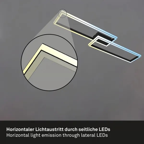 Briloner 3761015 - Stmievateľné LED stropné svietidlo LED/45W/230V 2700-6500K+DO čierne