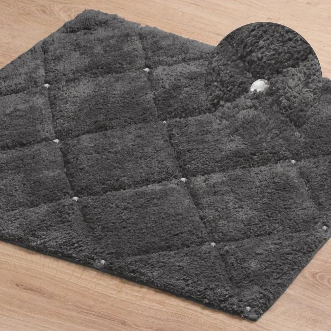 Kúpeľňový koberček CHIC 2 oceľový