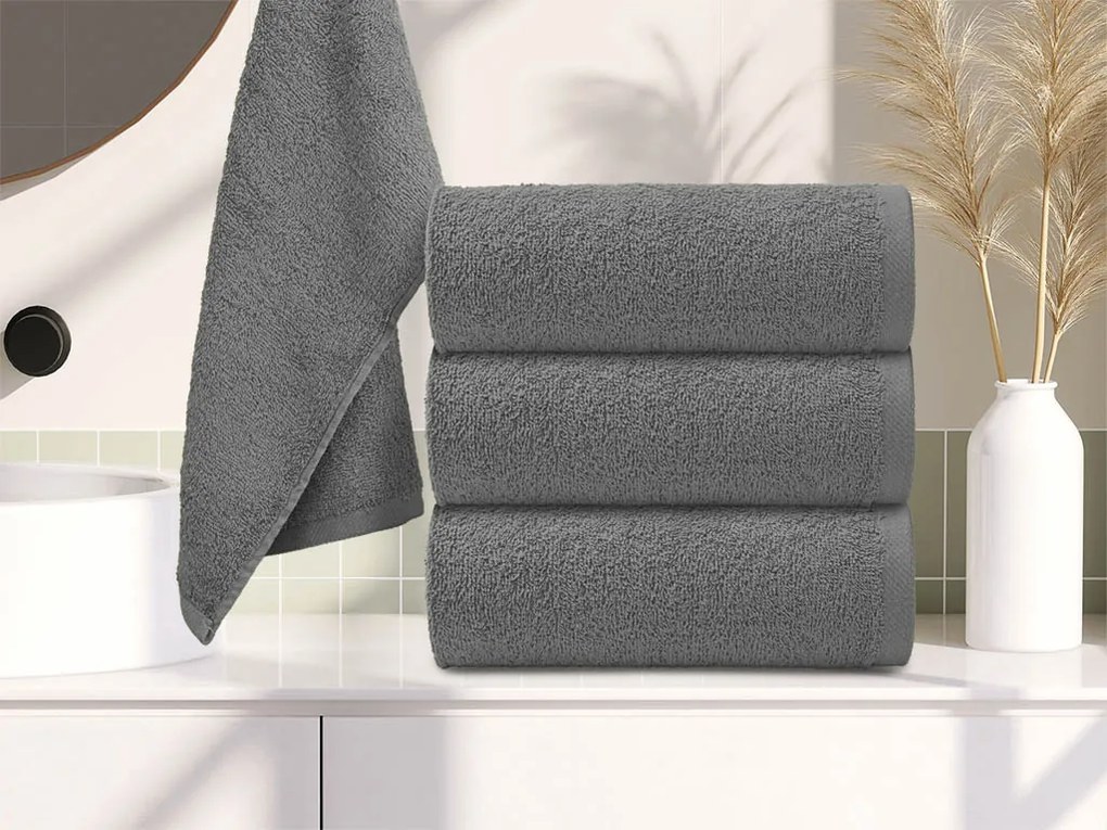 Detský uterák Bella sivý 30x50 cm, 100% bavlna