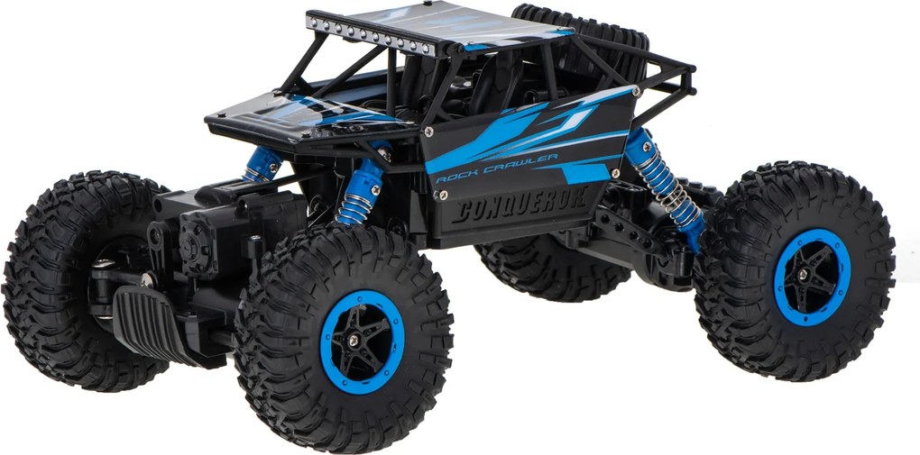 KIK RC Rock Crawler HB 1:18 4x4 - diaľkovo ovládané terénne auto, modré