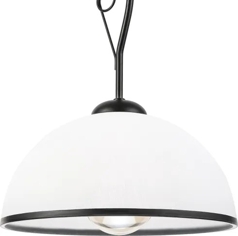 Luster na tyči RETRO 1xE27/60W/230V čierna/biela