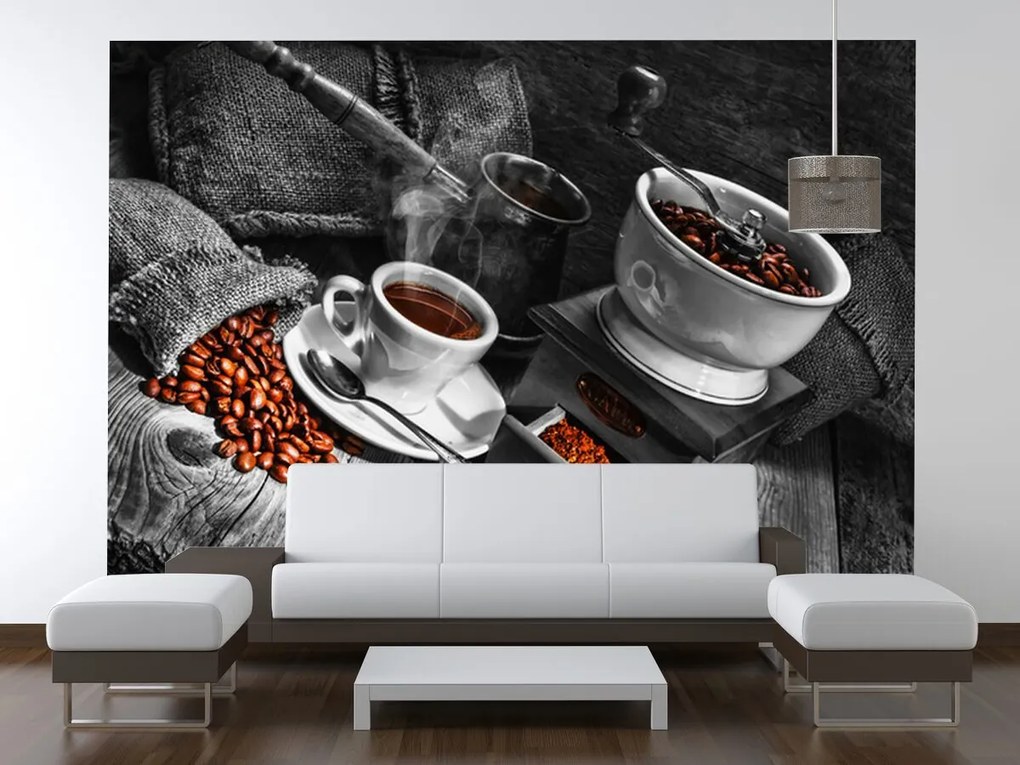 Gario Fototapeta Káva arabica Veľkosť: 200 x 135 cm, Materiál: Samolepiaca