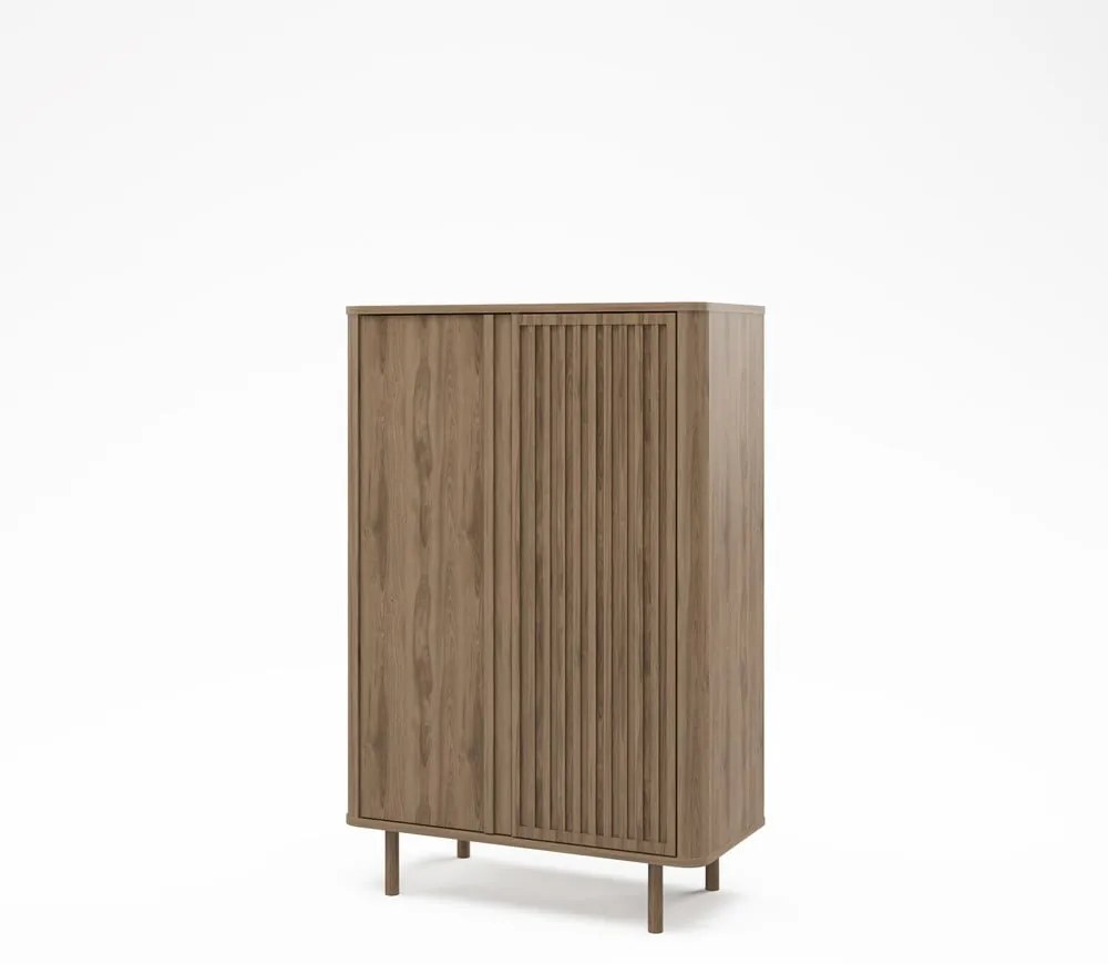 Skrinka v dekore duba v prírodnej farbe 86x130x40 cm Salma – Marckeric