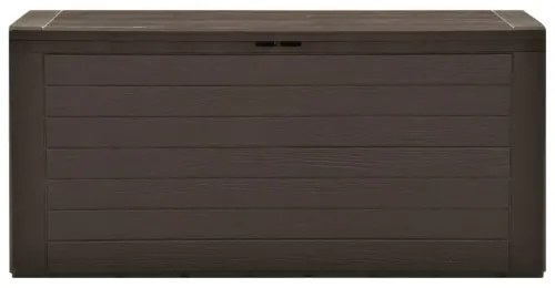 vidaXL Záhradný úložný box hnedý 116x44x55 cm-