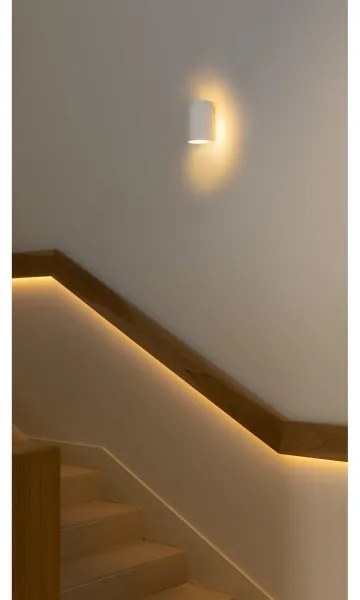 FARO 40522 - Nástenné svietidlo SOLE 1xGU10/8W/230V biela zaokrúhlený