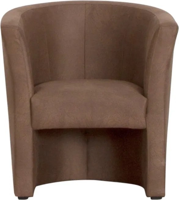 Kreslo Mini, hnedá látka