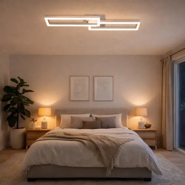 Telefunken 316108TF - LED RGBW stmievateľné stropné svietidlo FRAME LED/40W/230V chróm