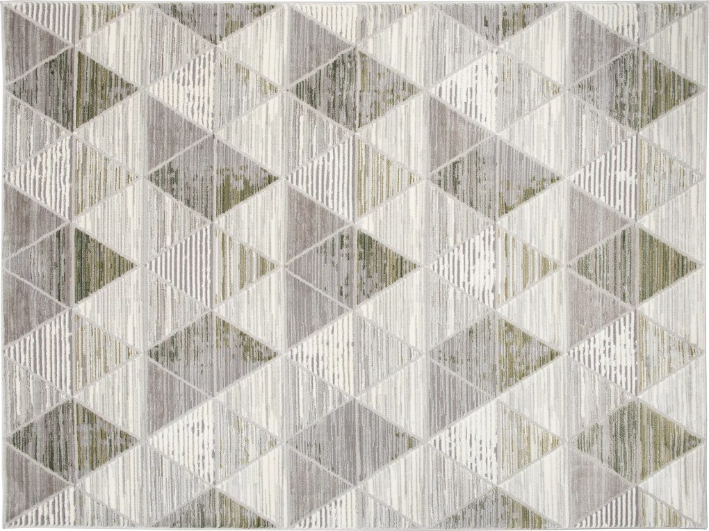 TA Koberec E460A SVETLO SIVÁ/TMAVOZELENÁ ASTHANE Rozmer: 300x400 cm
