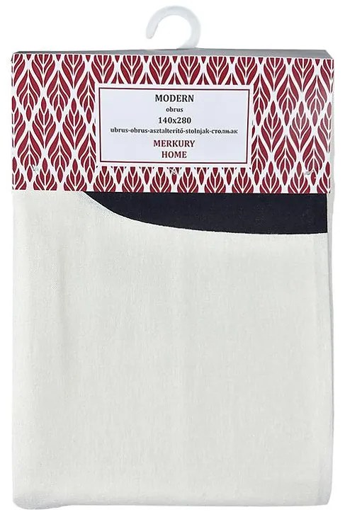 Bavlnený obrus MODERN čierny 140x280