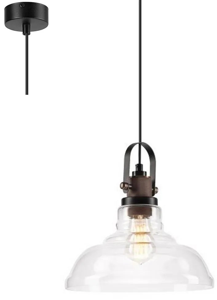 Luster na lanku SINGLE 1xE27/60W/230V