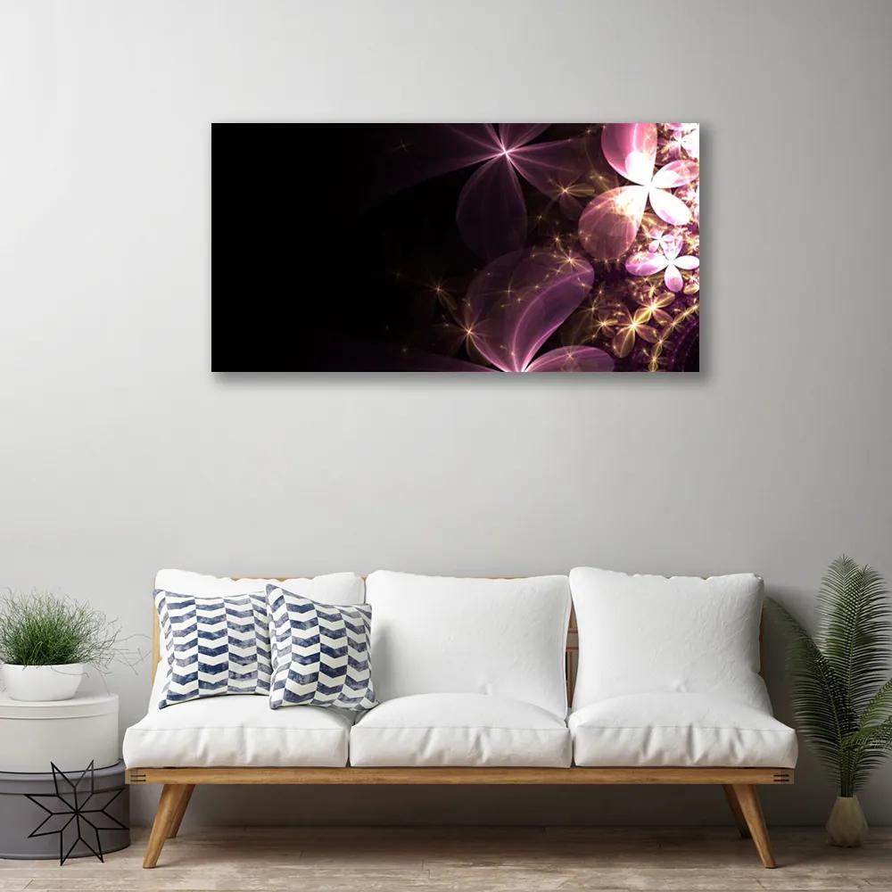 Obraz Canvas Abstrakcie kvety umenie 125x50 cm