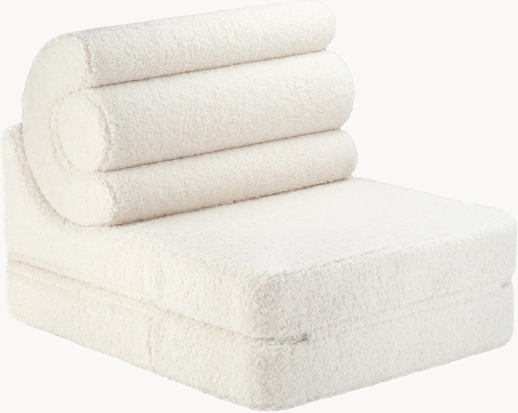 Ručne vyrobená detská plyšová rozkladacia stolička Flipster