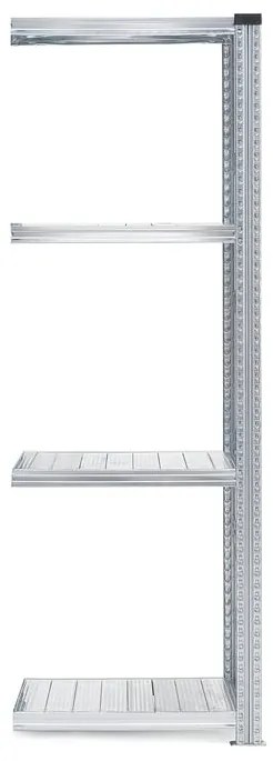 Policový kovový regál TRANSFORM, prídavná sekcia, 1972x600x320 mm
