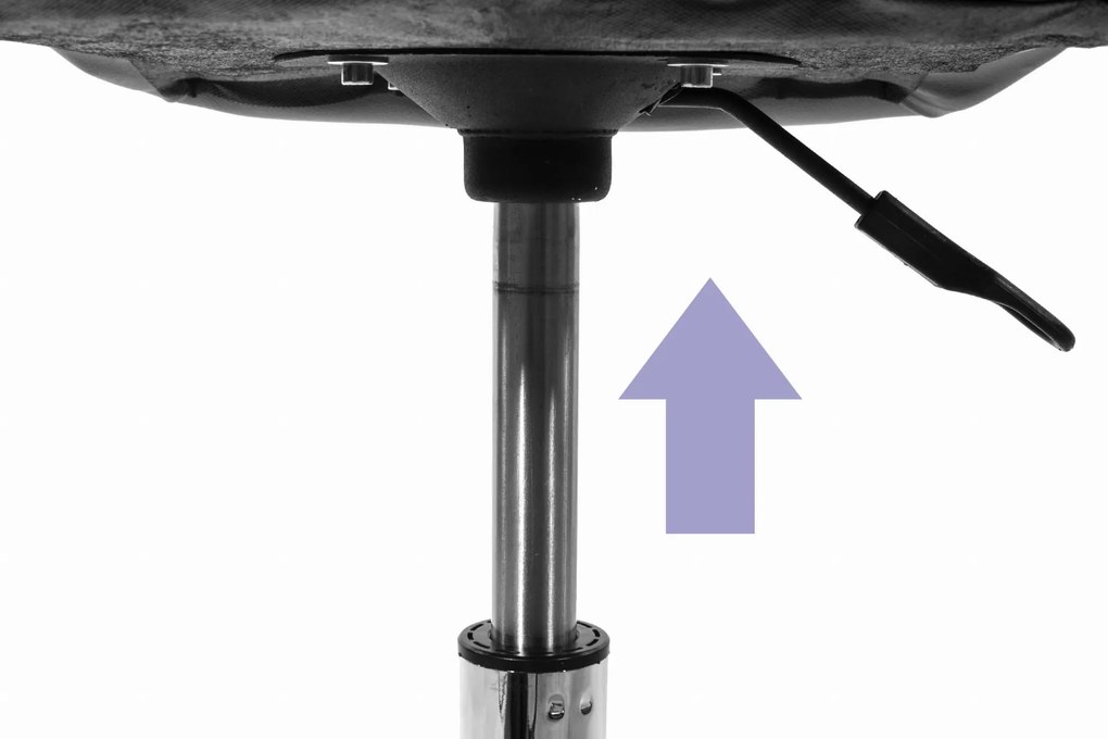 AKCIA Čierne kancelárske kreslo AVOLA z eko kože II. akosť