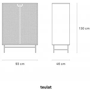 TEULAT PUNTO kabinet Modrá