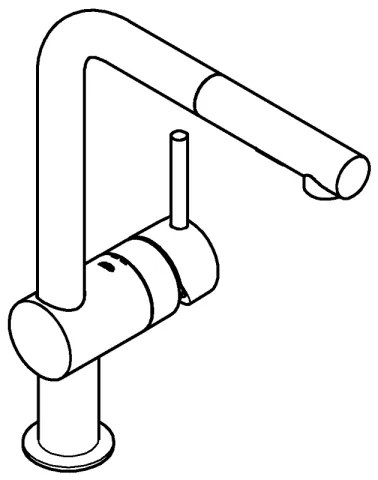 GROHE 30274DC0 - Drezová batéria A, nerezová
